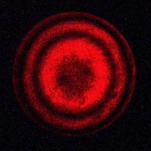 Fringes from Michelson interferometer, central minimum