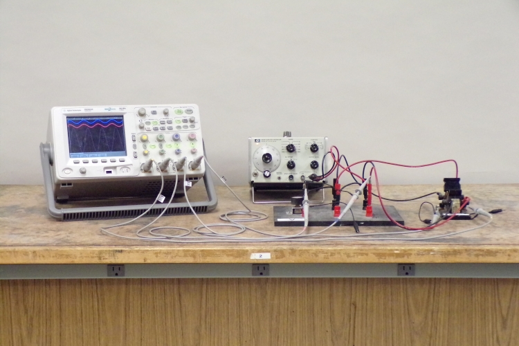 LRC circuit: phase differences, resonance