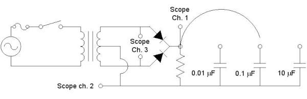 Schematic of the full-wave rectifier circuit