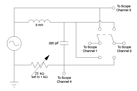 LCR circuit schematic B