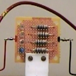 Board with IR LED barely lit