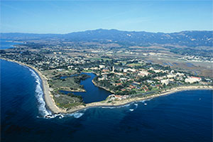 Aerial view of UCSB Campus