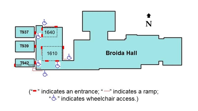 Broida Lecture Hall access map